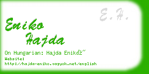 eniko hajda business card